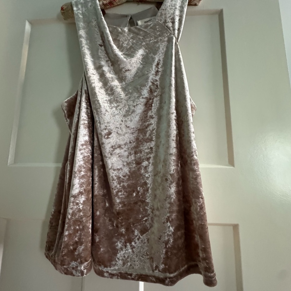 Luxurious Velvet Sleeveless Tank Top